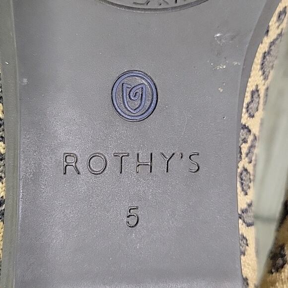 Rothy's Knit Leopard Print Flats Womens Size 5 - Picture 8 of 13